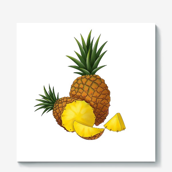 Холст «Сочные ананасы»