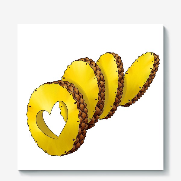 Холст «Сочные ананасы»