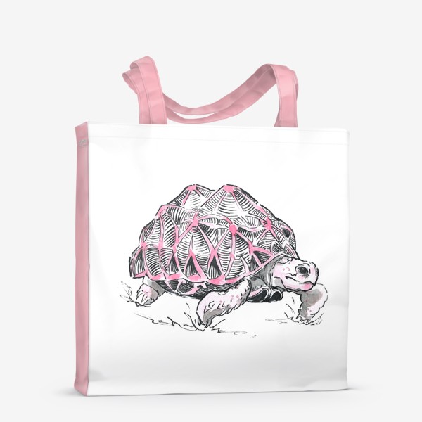 Сумка-шоппер «Розовая черепаха»