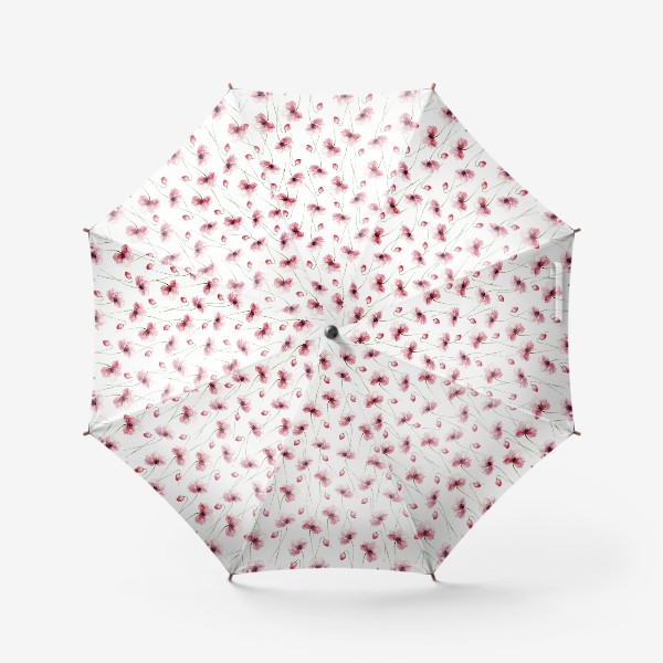 Зонт «Цветочный акварельный паттерн»