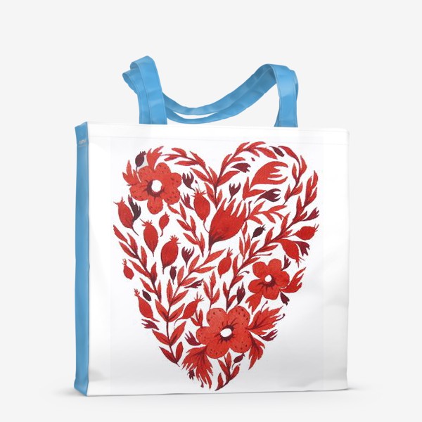 Сумка-шоппер «Цветочное сердце»