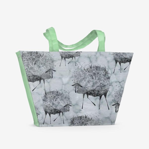 Пляжная сумка «Облачные овцы»