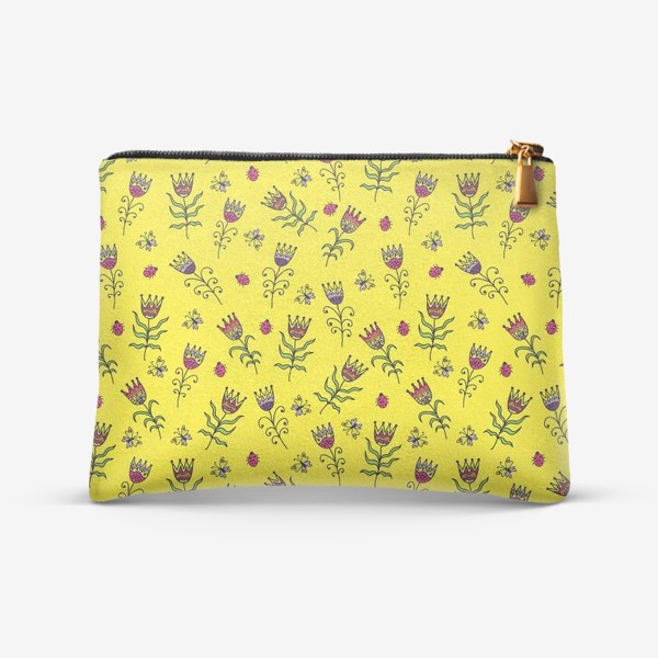 Косметичка «Bright Floral Pattern With Tulips»