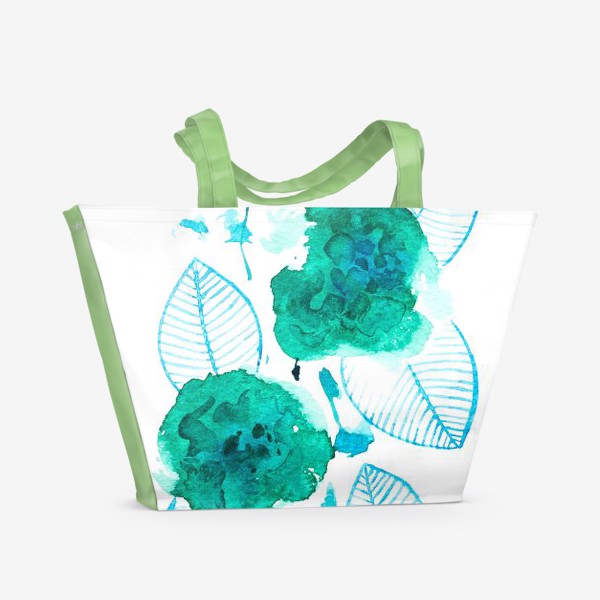 Пляжная сумка «абстрактные цветы»