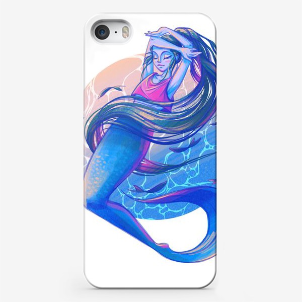 Чехол iPhone «Русалка и рыбы»