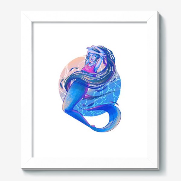 Картина «Русалка и рыбы»