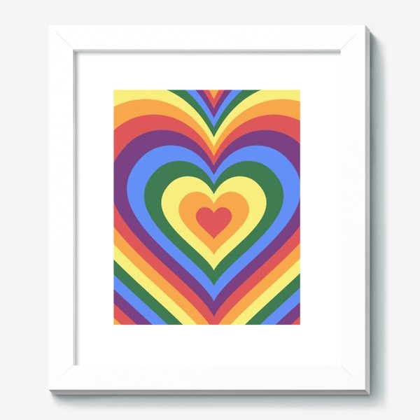 Картина «Радужное сердце. Любовь»
