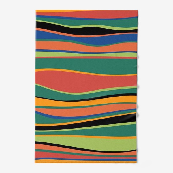 Полотенце «Абстрактные разноцветные полосы»