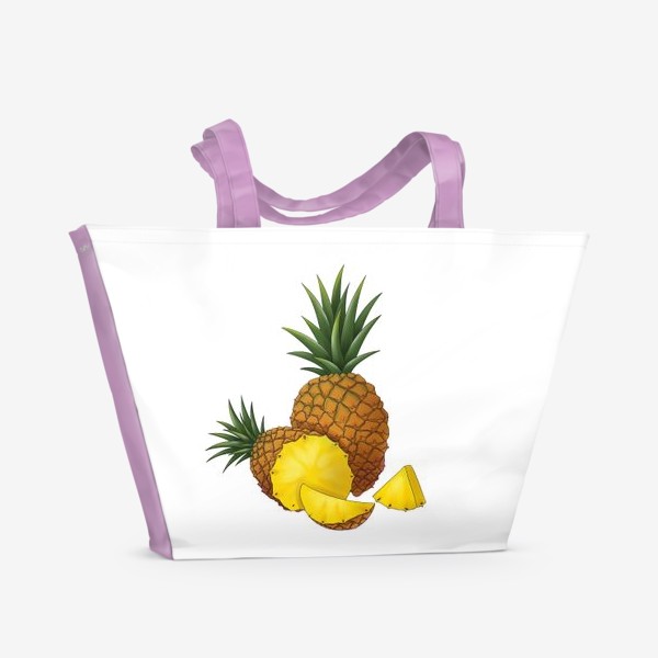 Пляжная сумка &laquo;Сочные ананасы&raquo;