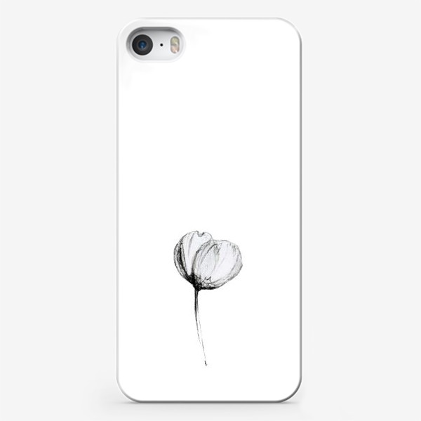 Чехол iPhone «Скетч цветка»