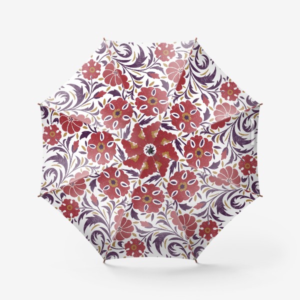 Зонт «Маковое поле в народном стиле»