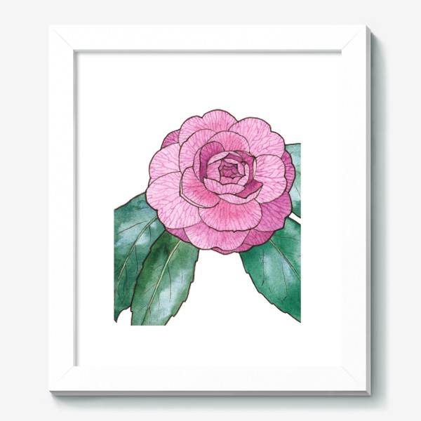 Картина «Цветы. Розовая камелия»