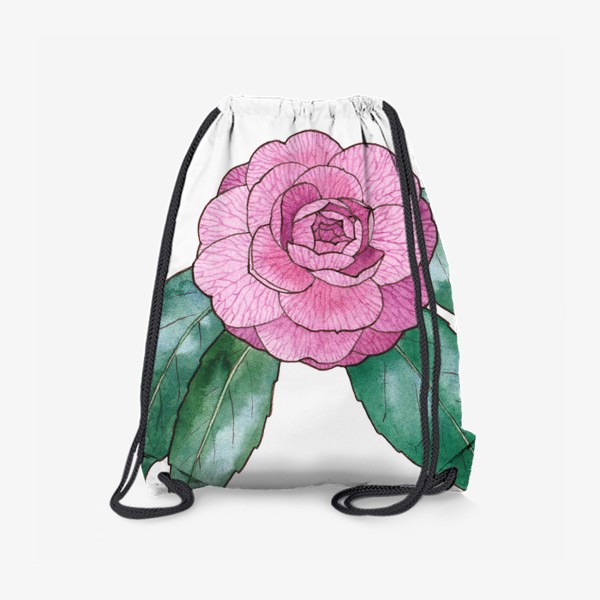 Рюкзак «Цветы. Розовая камелия»