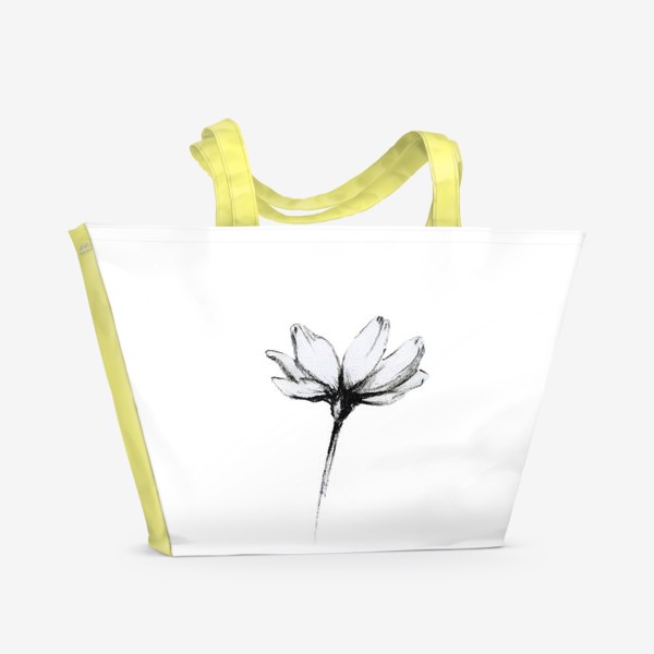 Пляжная сумка «Рисунок цветка»