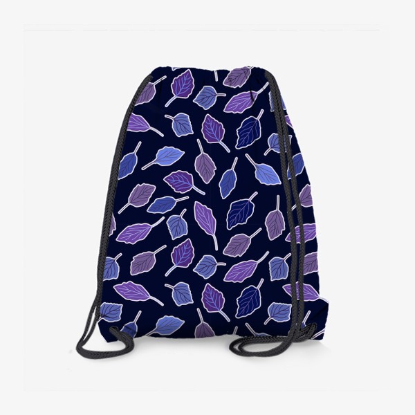 Рюкзак «Мистический паттерн Фиолетовые листья»