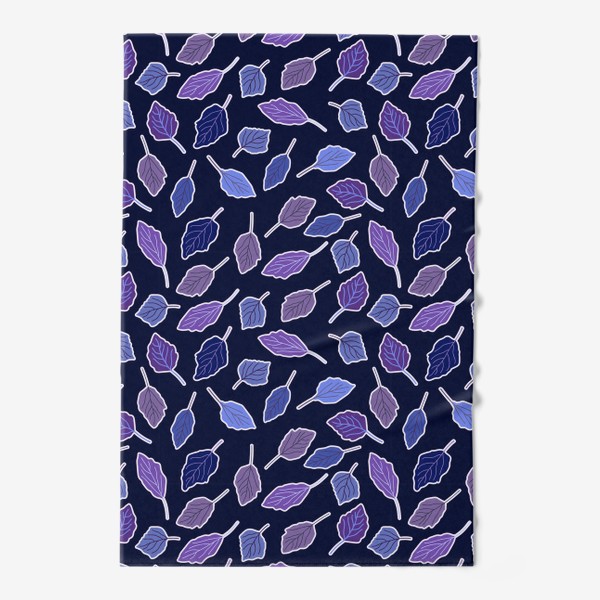 Полотенце &laquo;Мистический паттерн Фиолетовые листья&raquo;