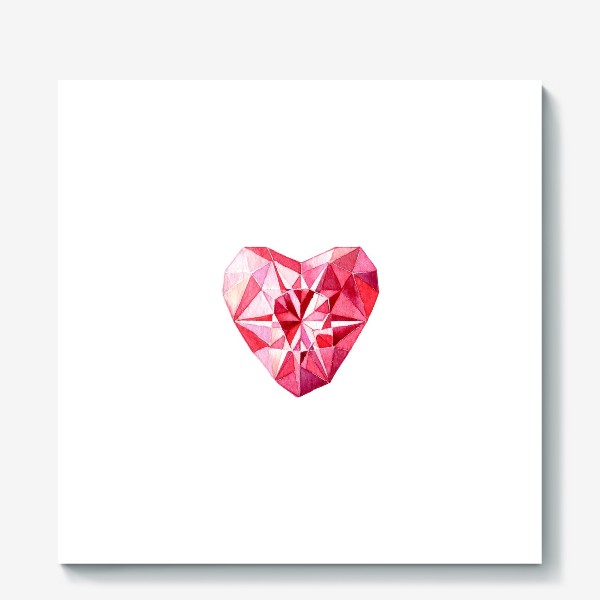 Холст «Розовое Сердце»
