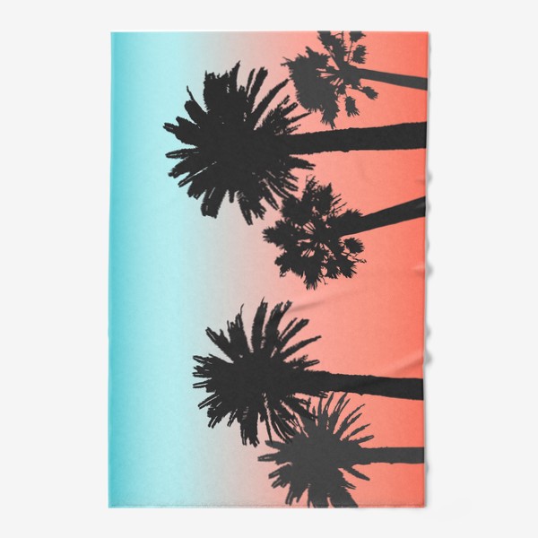 Полотенце «Пальмы на фоне заката»