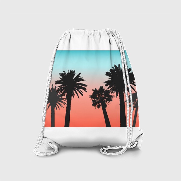 Рюкзак «Пальмы на фоне заката»