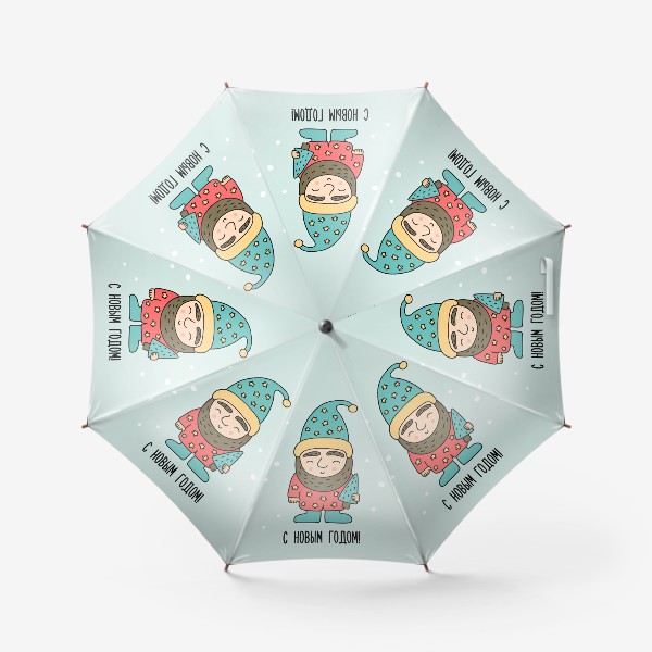 Зонт «Гномик. С Новым годом! »