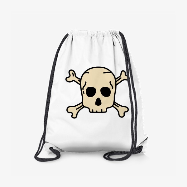 Рюкзак «Пиратский знак. Череп с костями. Скелет. Лого пиратов»
