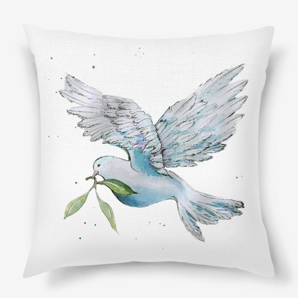 Подушка «Птица голубь мира»
