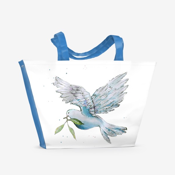 Пляжная сумка «Птица голубь мира»