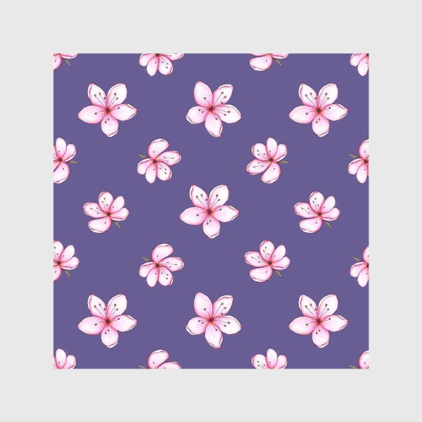 Скатерть «Цветы на фиолетовом »