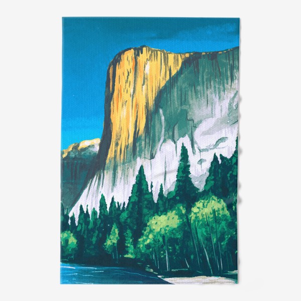 Полотенце «Весна и Лето в Йосемити - Горный пейзаж»