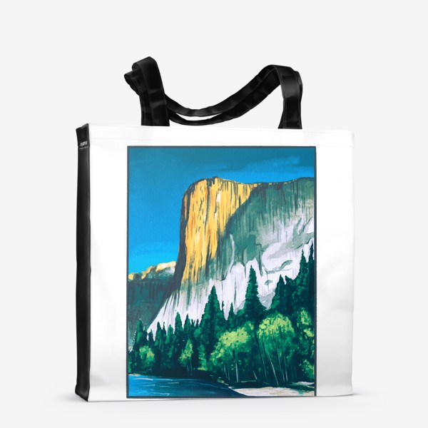 Сумка-шоппер «Весна и Лето в Йосемити - Горный пейзаж»