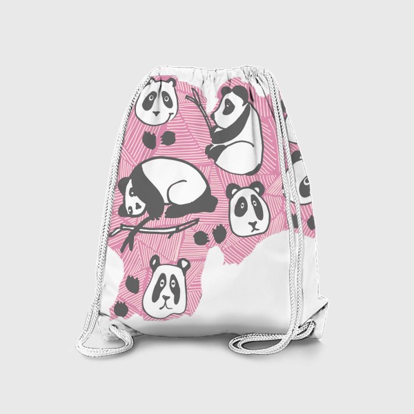 Рюкзак «Панда на розовом»