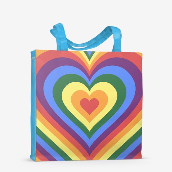 Сумка-шоппер «Радужное сердце. Любовь»