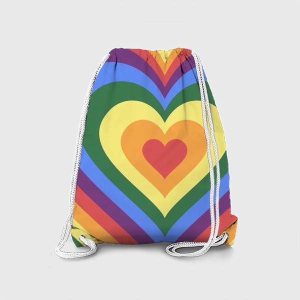 Рюкзак «Радужное сердце. Любовь»