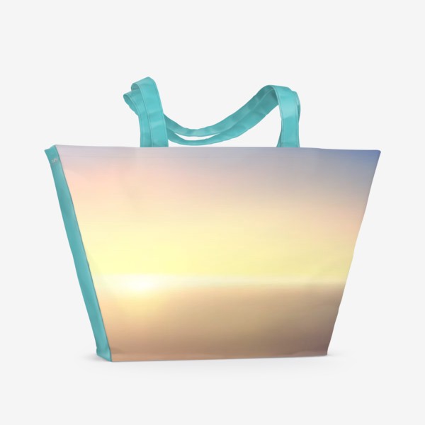 Пляжная сумка «Восход солнца на горизонте»
