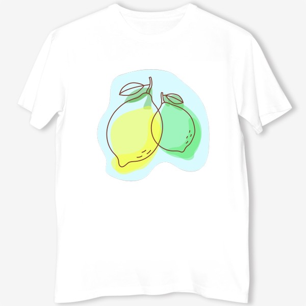 Футболка «Лимоны. Фруктовый скетч»