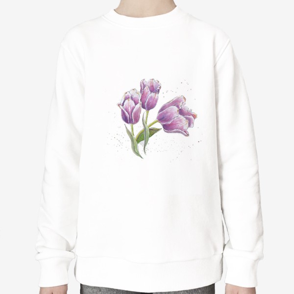 Свитшот «Цветы Тюльпаны»
