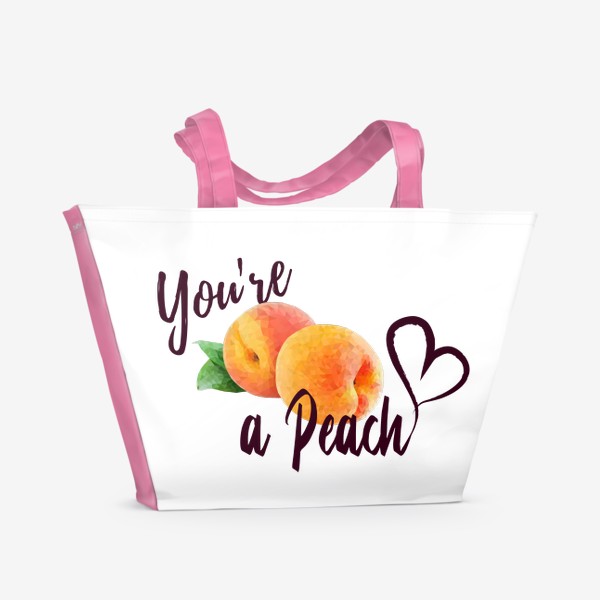 Пляжная сумка «Ты просто персик»