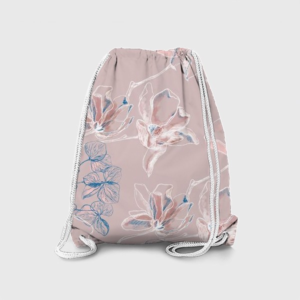 Рюкзак «Магнолии на розовом»