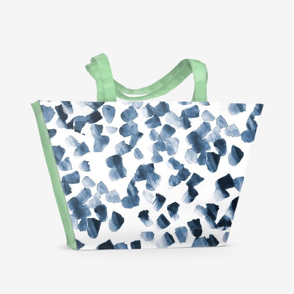 Пляжная сумка «Blue polka dot»