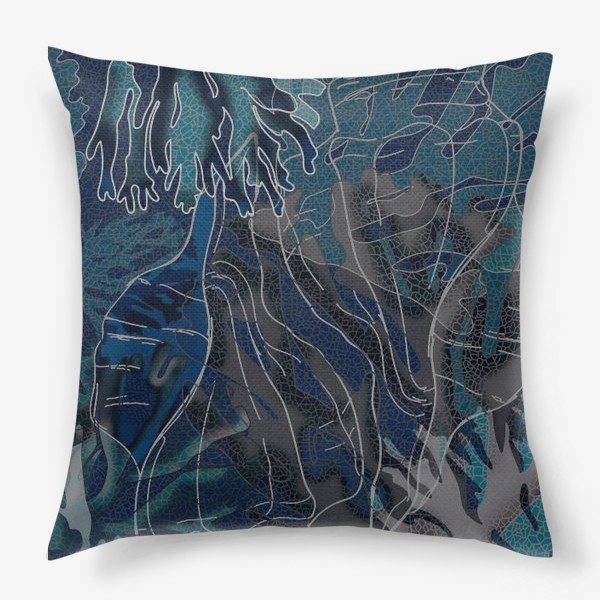Подушка «Синие кораллы»