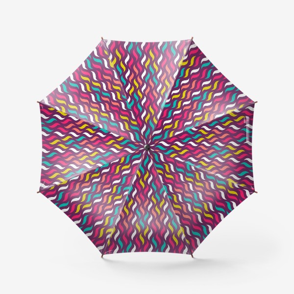 Зонт «Абстрактный волнистый паттерн»