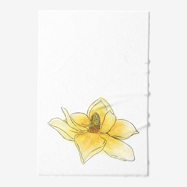 Полотенце «Жёлтый цветок»