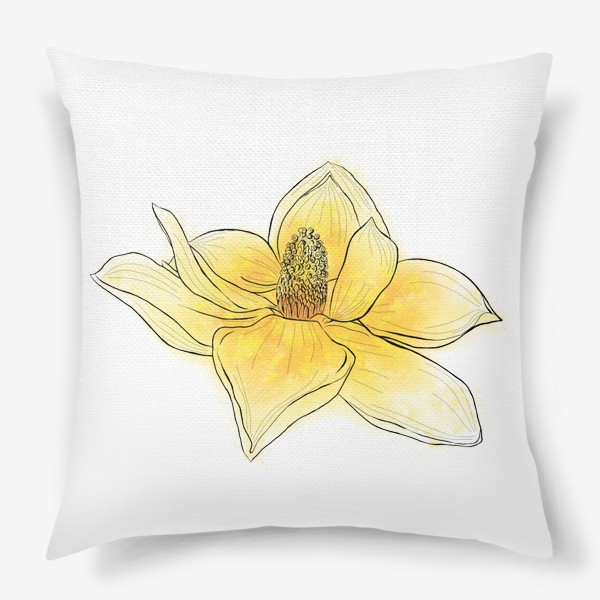 Подушка «Жёлтый цветок»