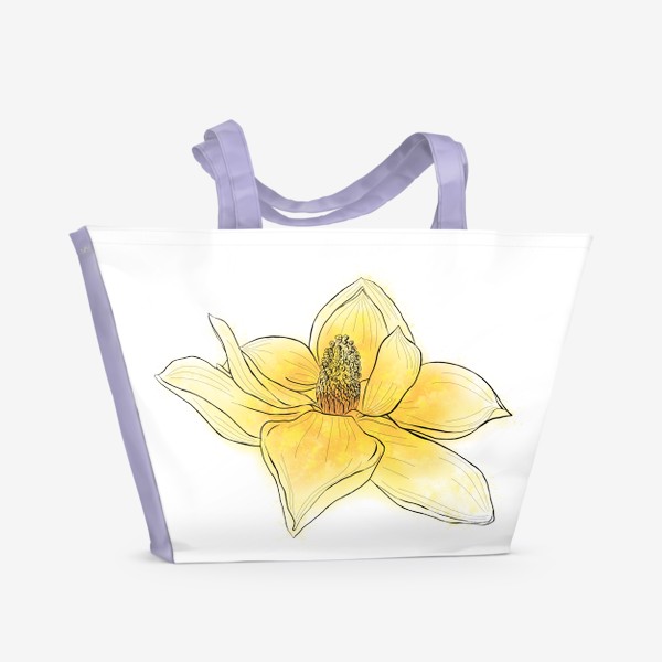 Пляжная сумка «Жёлтый цветок»