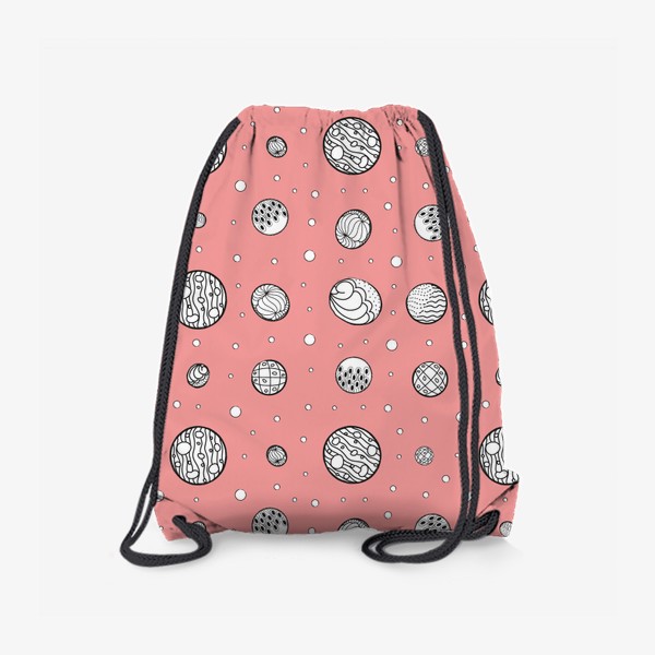 Рюкзак «Пузырьки на розовом фоне»