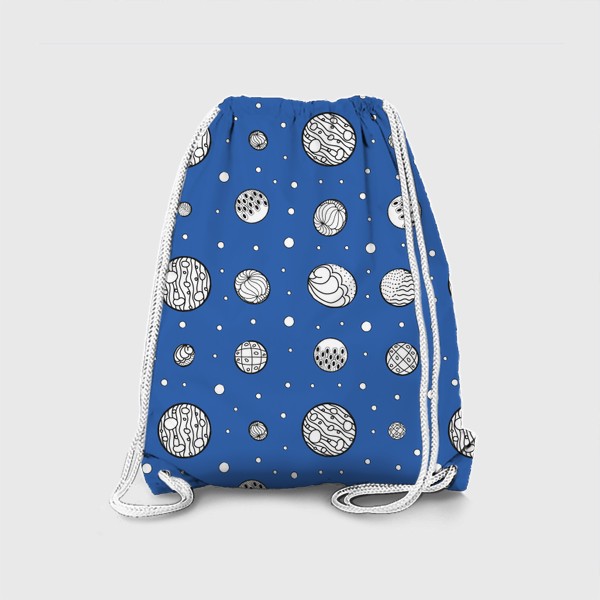Рюкзак «Пузырьки на синем фоне»