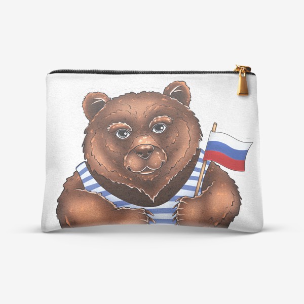 Косметичка «Россия. Символ России бурый медведь»