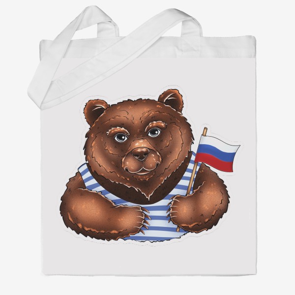 Сумка хб «Россия. Символ России бурый медведь»