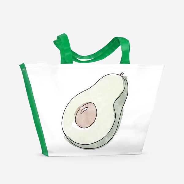 Пляжная сумка «Авокадо половинка »