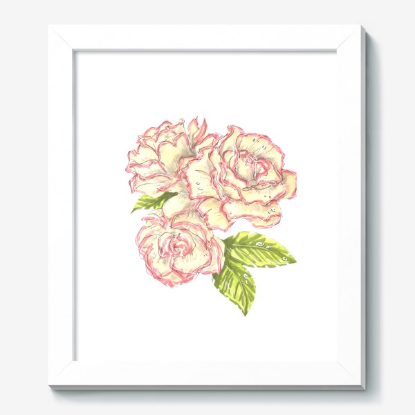 Картина «Розы в  росе »